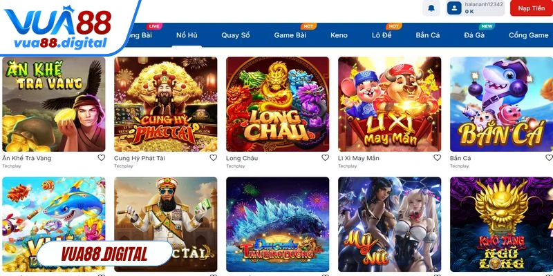 Rồng vàng nổi bật nhờ tỷ lệ nổ hũ cao, kết hợp biểu tượng thưởng đặc biệt